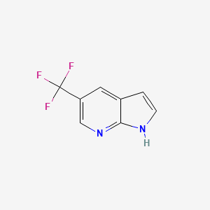 molecular formula C8H5F3N2 B1387342 5-(三氟甲基)-1H-吡咯并[2,3-b]吡啶 CAS No. 1036027-54-9