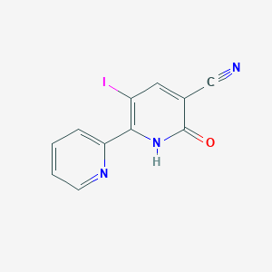 molecular formula C11H6IN3O B1387343 5-Iodo-2-oxo-6-(2-pyridinyl)-1,2-dihydro-3-pyridinecarbonitrile CAS No. 1092352-61-8