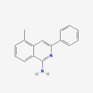 molecular formula C16H14N2 B13873432 5-Methyl-3-phenylisoquinolin-1-amine 