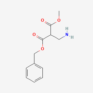 3-O-benzyl 1-O-methyl 2-(aminomethyl)propanedioate