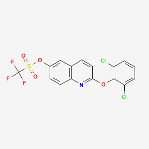 2-(2,6-Dichlorophenoxy)-6-quinolinyl trifluoromethanesulfonate