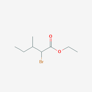 molecular formula C8H15BrO2 B13873541 Ethyl 2-bromo-3-methylpentanoate 