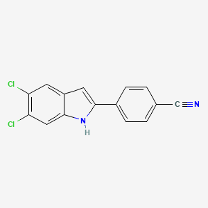 4-(5,6-dichloro-1H-indol-2-yl)Benzonitrile