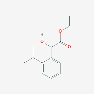 molecular formula C13H18O3 B13873568 2-Hydroxy-(2-i-propyl-phenyl)-acetic acid ethyl ester 