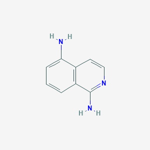 molecular formula C9H9N3 B13873569 Isoquinoline-1,5-diamine 