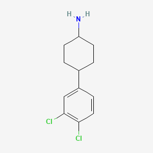 molecular formula C12H15Cl2N B13873571 4-(3,4-Dichlorophenyl)cyclohexan-1-amine 