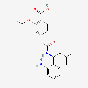 molecular formula C22H28N2O4 B1387361 2-Despiperidyl-2-amino Repaglinide CAS No. 637301-29-2