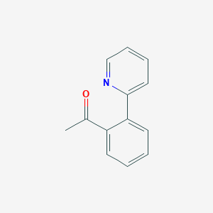 molecular formula C13H11NO B13873612 1-[2-(2-pyridinyl)phenyl]Ethanone CAS No. 137103-78-7