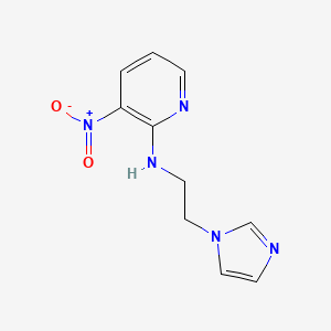 molecular formula C10H11N5O2 B1387364 N-[2-(1H-Imidazol-1-yl)ethyl]-3-nitropyridin-2-amine CAS No. 1306202-17-4
