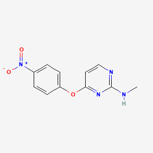 molecular formula C11H10N4O3 B13873649 Methyl-[4-(4-nitro-phenoxy)-pyrimidin-2-yl]-amine 