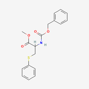 molecular formula C18H19NO4S B13873650 Methyl 2-(phenylmethoxycarbonylamino)-3-phenylsulfanylpropanoate 