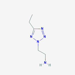 molecular formula C5H11N5 B13873655 2-(5-Ethyltetrazol-2-yl)ethanamine 