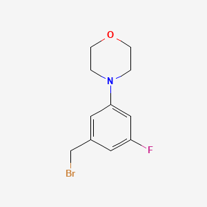 4-[3-(Bromomethyl)-5-fluorophenyl]morpholine