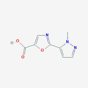 2-(1-methyl-1H-pyrazol-5-yl)-1,3-oxazole-5-carboxylic acid