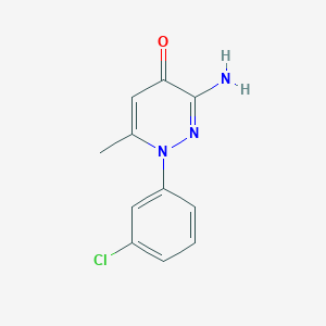 3-Amino-1-(3-chlorophenyl)-6-methylpyridazin-4-one