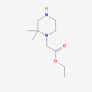 molecular formula C10H20N2O2 B13873734 Ethyl 2-(2,2-dimethylpiperazin-1-yl)acetate 