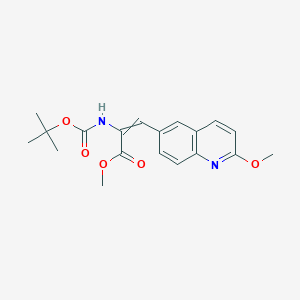 Methyl 3-(2-methoxyquinolin-6-yl)-2-[(2-methylpropan-2-yl)oxycarbonylamino]prop-2-enoate