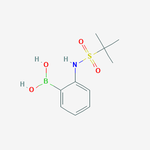 molecular formula C10H16BNO4S B13873767 [2-(Tert-butylsulfonylamino)phenyl]boronic acid 