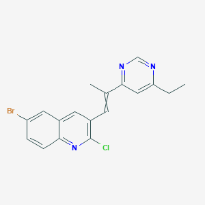 6-Bromo-2-chloro-3-[2-(6-ethylpyrimidin-4-yl)prop-1-enyl]quinoline