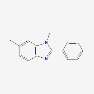 molecular formula C15H14N2 B13873829 1,6-dimethyl-2-phenyl-1H-benzimidazole 