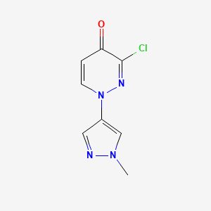 3-chloro-1-(1-methyl-1H-pyrazol-4-yl)pyridazin-4(1H)-one