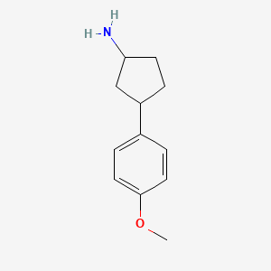 3-(4-Methoxyphenyl)cyclopentan-1-amine