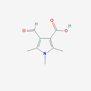 molecular formula C9H11NO3 B1387385 4-Formyl-1,2,5-trimethyl-1H-pyrrole-3-carboxylic acid CAS No. 861582-85-6