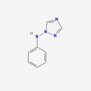 molecular formula C8H8N4 B13873865 N-phenyl-1,2,4-triazol-1-amine 