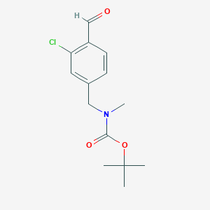 tert-butyl N-[(3-chloro-4-formylphenyl)methyl]-N-methylcarbamate