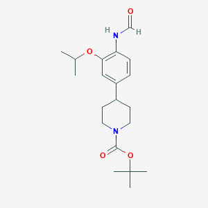 Tert-butyl 4-(4-formamido-3-propan-2-yloxyphenyl)piperidine-1-carboxylate