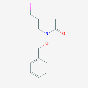 molecular formula C12H16INO2 B138739 N-(Benzyloxy)-N-(3-iodopropyl)acetamide CAS No. 1003599-67-4