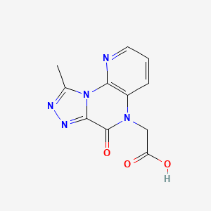molecular formula C11H9N5O3 B1387390 (9-Methyl-6-oxopyrido[3,2-e][1,2,4]triazolo[4,3-a]pyrazin-5(6H)-yl)acetic acid CAS No. 1170113-92-4