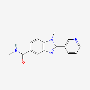 N,1-dimethyl-2-pyridin-3-ylbenzimidazole-5-carboxamide