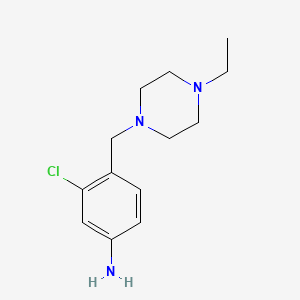 3-Chloro-4-((4-ethylpiperazin-1-yl)methyl)aniline