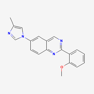 2-(2-Methoxyphenyl)-6-(4-methylimidazol-1-yl)quinazoline