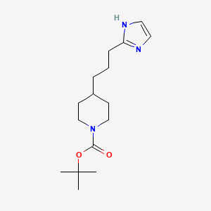 tert-butyl 4-(3-(1H-imidazol-2-yl)propyl)piperidine-1-carboxylate