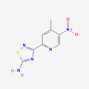 3-(4-Methyl-5-nitropyridin-2-yl)-1,2,4-thiadiazol-5-amine