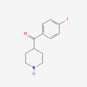 molecular formula C12H14INO B13873997 (4-Iodophenyl)-piperidin-4-ylmethanone 