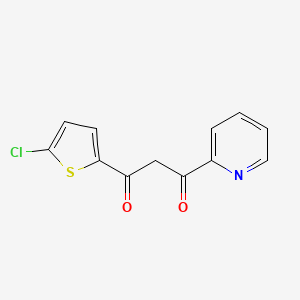 1-(5-Chlorothiophen-2-yl)-3-(pyridin-2-yl)propane-1,3-dione