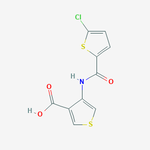 molecular formula C10H6ClNO3S2 B13874017 4-{[(5-Chloro-2-thienyl)carbonyl]amino}thiophene-3-carboxylic acid CAS No. 929214-73-3