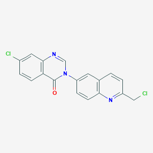 7-Chloro-3-(2-(chloromethyl)quinolin-6-yl)quinazolin-4(3H)-one