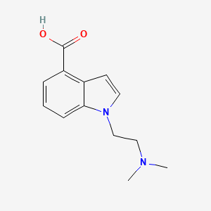 molecular formula C13H16N2O2 B13874062 1-[2-(Dimethylamino)ethyl]indole-4-carboxylic acid 