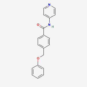 molecular formula C19H16N2O2 B13874068 4-(phenoxymethyl)-N-pyridin-4-ylbenzamide 