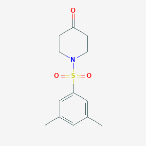 molecular formula C13H17NO3S B1387407 1-[(3,5-Dimethylphenyl)sulfonyl]piperidin-4-one CAS No. 1172855-49-0