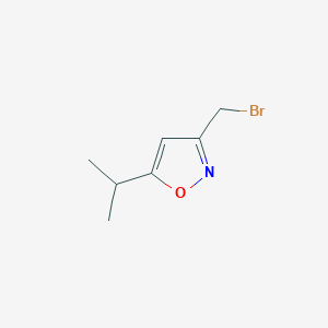 3-(Bromomethyl)-5-propan-2-yl-1,2-oxazole