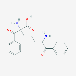 molecular formula C20H22N2O4 B13874089 2,6-Diamino-2-benzoyl-7-oxo-7-phenylheptanoic acid 