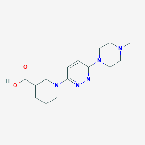 molecular formula C15H23N5O2 B1387409 1-[6-(4-Methylpiperazin-1-yl)pyridazin-3-yl]piperidine-3-carboxylic acid CAS No. 1171356-85-6