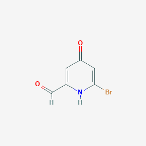 6-Bromo-4-hydroxypicolinaldehyde