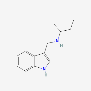 molecular formula C13H18N2 B1387412 N-(1H-indol-3-ylmethyl)butan-2-amine CAS No. 1170464-18-2