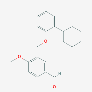 3-[(2-Cyclohexylphenoxy)methyl]-4-methoxybenzaldehyde